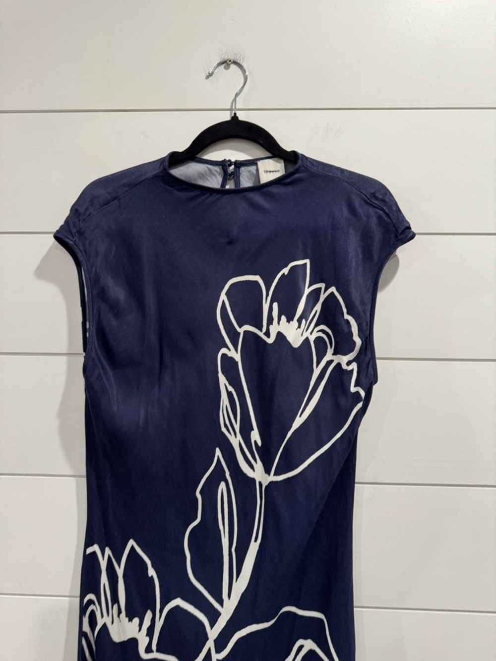 Anthropologie Maeve navy mock neck slip dress - Picture 5 of 9